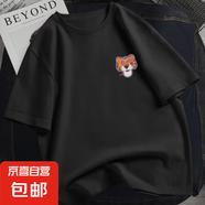 蠟筆小新圖案短袖T恤男搞怪風(fēng)格通勤日常休閑百搭上衣ZYFS 黑色TP-L-8856 S 【80-100】