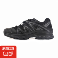 【薩*蒙同款】戶(hù)外3D跑鞋男女同款復古減震鞋登山鞋防滑運動(dòng)鞋 跑鞋QUEST全黑 42