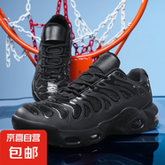 復古休閑鞋男女情侶款AIR MAX氣墊緩震運動鞋時尚耐磨透氣跑步鞋 黑武士 40