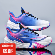 籃球鞋男女網(wǎng)面透氣防滑耐磨減震輕便學(xué)生潮流運(yùn)動(dòng)鞋大碼低幫戰(zhàn)靴 紫月 41