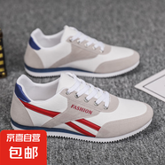 流行男鞋夏季休閑鞋春秋運動(dòng)潮流百搭板鞋帆布鞋阿甘舒適休閑 AG05-紅色 41