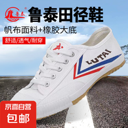 魯泰魯泰男鞋運動(dòng)足球鞋秋季跑步武術(shù)鞋百搭中考田徑軍訓鞋透氣白 白色 31