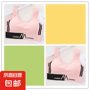 運動(dòng)內衣女吊帶背心學(xué)生美背聚攏無(wú)鋼圈裹胸外穿韓版防震文胸抹胸 2件裝：粉色+粉色 L 【適合100-125斤】