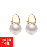 Ins復古大珍珠澳白耳環(huán)小眾輕奢氣質(zhì)高級感氣質(zhì)仿珍珠百搭耳扣 白色