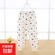 兒童內(nèi)穿褲純棉嬰幼兒打底長(zhǎng)褲子棉兩用檔男女童秋褲 眼睛碎花褲 80