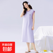 睡裙女夏季款純棉無袖背心連衣裙時尚高檔2025年家居服可外穿套裝 QM32001女裙 L
