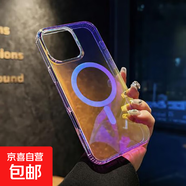 適用蘋(píng)果iPhone系列高磁吸防摔亮面輻射行李箱保護套iphone16promax手機殼高顏值小眾款 【磁吸款】亮面輻射款 iPhone 14/13