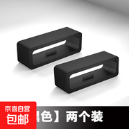 通用手表扣環(huán)配件硅膠表帶固定活動(dòng)圈橡膠表圈表扣手表帶環(huán)圈表帶扣環(huán)卡扣圈智能手表環(huán)帶配件 黑色*2個(gè) 適用：22mm