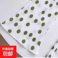韓版夏季女童碎花圓點(diǎn)喇叭褲薄款寶寶打底褲嬰兒褲子小童防蚊褲女 綠波點(diǎn)喇叭褲 80