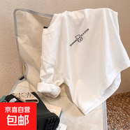 秋裝2025新款春秋款大童純棉長(cháng)袖T恤男童女童寶寶打底衫兒童上衣 H2545白色 150