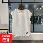 背心男夏季2025新款百搭無(wú)袖寬肩體恤衫坎肩T恤休閑潮牌簡(jiǎn)約上衣 白色 XL