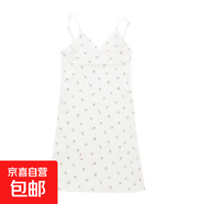 美式辣妹內(nèi)搭印花v領(lǐng)吊帶連衣裙女夏新款碎花吊帶裙女裝 裙6-白花 XXL