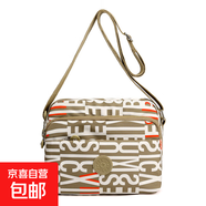 2025新款大容量印花單肩包女時(shí)尚氣質(zhì)小眾斜挎包簡(jiǎn)約洋氣百搭包包 卡其字母