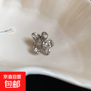 歐美夸張海星太陽(yáng)花朵耳夾復古小眾百搭耳環(huán)輕奢高級感氣質(zhì)耳飾女 耳夾-銀色-花朵