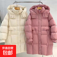 （反季清貨）2025冬季新款寬松小個子羽絨服女韓版連帽外套 淡紫 M