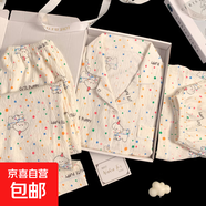 睡衣三件套云朵棉春夏季新款韓版派對線(xiàn)條小狗云朵棉可外穿家居服 套MM2725 M 【建議80-100斤】