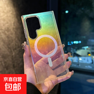 適用于三星系列S25ultra/S24U等高磁吸鉆石閃粉漸變彩鍍防摔保護殼保護套手機殼高顏值款 【磁吸款】閃粉彩鍍款 三星 Z-Flip5/6
