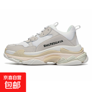 【巴黎*家同款】男女同款經(jīng)典六層組合底老爹鞋百搭厚底增高休閑 老爹全白 41