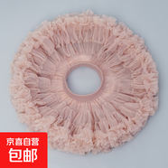 百搭女孩tutu裙女童兔兔蓬蓬裙子中小童兒童女寶寶凸凸百搭半身裙 CL-121奶茶色【三代升級】 110 建議身高100-110cm
