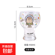 【迪士尼正版】彩盒包裝高顏值玻璃杯啤酒杯冷飲杯高顏值水杯 巴斯光年啤酒杯 400ml 1只