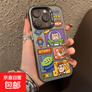 玩具運動(dòng)員適用【蘋(píng)果】安卓全系 電鍍按鍵手機殼軟創(chuàng  )意全包網(wǎng)紅潮牌彩銀殼防摔防護 黑色玩具運動(dòng)員 蘋(píng)果7p/8p