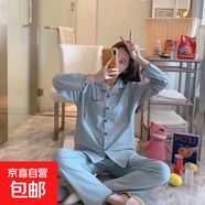 品牌哺乳月子服純棉套裝側開(kāi)孕婦外穿喂奶衣產(chǎn)婦睡衣孕婦家居服 純棉-四季款-79881墨綠 XL 125-145斤