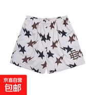柯菲沃火焰短褲美式潮牌籃球訓練四分褲男女不過(guò)膝潮牌健身運動(dòng)速 穩-DK46白色（籃球專(zhuān)用短褲） S （建議70-85斤以?xún)龋?
                                         title=