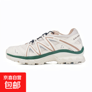 【薩*蒙同款】戶(hù)外3D跑鞋男女同款復古減震鞋登山鞋防滑運動(dòng)鞋 跑鞋QUEST香草色 42
