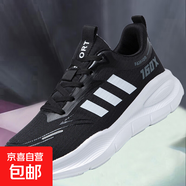 2025春夏季男鞋新款大碼45464748號(hào)冰絲網(wǎng)布透氣超輕運(yùn)動(dòng)休閑潮鞋 黑白 42