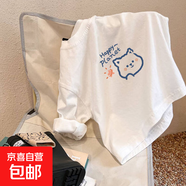 兒童2025新款春秋裝白色純棉長袖T恤男童女童簡約內搭打底衫童裝 H2046白色 140