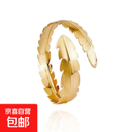 手臂環(huán)飾品復古簡(jiǎn)約高級金屬鏤空寬手鐲金色樹(shù)葉玫瑰幾何手環(huán)臂釧 金色羽毛