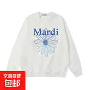 韓版衛(wèi)衣男女小雛菊臘腸狗印花金高銀同款常規(guī)休閑百搭外套上衣潮 白2692藍(lán)漸變(印花款) M