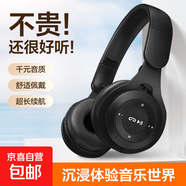 【小紅書爆款】藍頭頭戴式耳機掛脖式無線藍牙復(fù)古拍照裝飾電腦降噪耳麥連接游戲耳式 Y08黑色