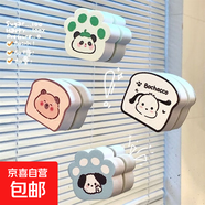 不留痕可吸附海綿玻璃清潔器鏡子水龍頭海綿擦貓爪鏡面擦除污垢 3個(gè)：擦玻璃超可愛(ài)鏡面擦