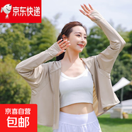 冰絲防曬衣女夏輕薄戶(hù)外騎行防紫外線(xiàn)防曬服涼感黑膠遮陽(yáng)披肩外套 涼感披肩防曬服咖色