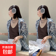 純色雪花棉吊帶背心內搭外穿女2025夏季新款涼感冰絲薄款體恤上衣 K26-深咖色+深咖色 M 建議105-115斤