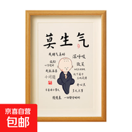 莫生氣桌面擺件臺(tái)相框控制情緒神器穩(wěn)定不發(fā)脾氣不急閉嘴且慢掛畫 莫生氣(小和尚) 6寸