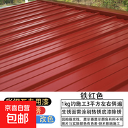 錦森彩鋼瓦翻新專用漆防銹油漆防水免除銹防腐彩鋼板鐵皮瓦水性金 鐵紅色 0.5kg簡易體驗裝