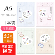 筆記本本子軟抄本車(chē)線(xiàn)縫線(xiàn)本記事本小清新手繪簡(jiǎn)約批發(fā)考研學(xué)生用日記本文具湊單晨光同款 【單本體驗裝】A5走過(guò)的風(fēng)景