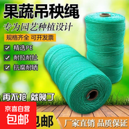抗老化尼龍繩子大棚西紅柿番茄辣椒黃瓜繩耐高溫吊秧繩蔬菜吊蔓繩 吊秧繩36股綠色一軸約600米