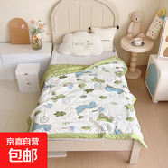 新款水洗棉兒童夏涼被嬰兒空調被寶寶幼兒園專(zhuān)用大豆芯薄款小被子 恐龍世界 120*150cm（單夏被） 夏被