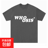 220克純棉幻影l(fā)ogo印花短袖t恤女ins街頭嘻哈夏季休閑上衣B701YL 1282深灰色 M