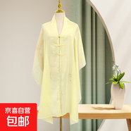 優(yōu)雅仙氣飄飄時(shí)尚外搭國(guó)風(fēng)盤扣披肩女民族風(fēng)提花戶外旅游防曬絲巾 紗-11 90*180
