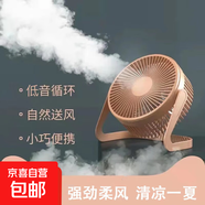 【京東物流】電風扇桌面風扇USB小風扇大風力迷你輕音小電扇家用臥室學生宿舍辦公室臺式桌面扇 【櫻花粉】6寸兩檔調(diào)節(jié)+延長線