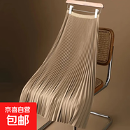 高腰百褶半身裙女春秋新款韓版顯瘦中長(cháng)款a字裙垂感寬松大擺裙子 香檳色(百褶工藝) 3XL 【建議140-155斤】