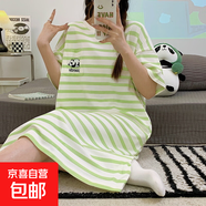 睡裙女夏季純棉短袖孕婦性感夏天2025年新款大碼甜美睡衣女款夏款 Z622 4XL