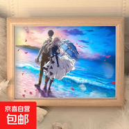 紫羅蘭永恒花園薇爾莉特動(dòng)漫周邊二次元畫(huà)框擺件朋友閨蜜生日禮物 薇爾莉特圖(3） 8寸