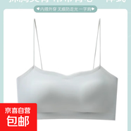吊帶裙專(zhuān)用美背內衣女2024新款爆款抹胸細肩帶一體背心文胸罩夏季 綠色 L (110-120斤）36/80ABC
