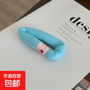 奶油色系蓬蓬海綿發(fā)夾可愛大號劉海夾BB夾化妝夾發(fā)卡邊夾少女發(fā)飾 湖藍色