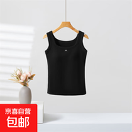 夏米姿純色圓領(lǐng)背心吊帶女2025新款春季大碼胖mm辣妹風(fēng)純欲內搭打 黑色 均碼